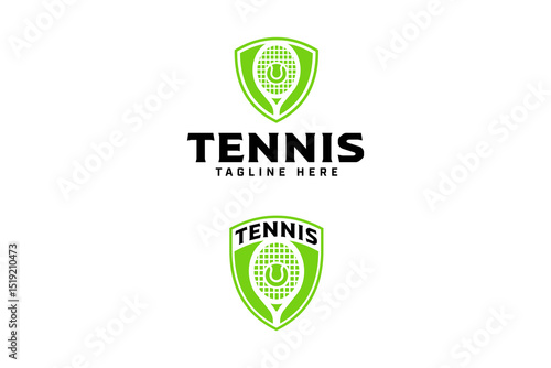 Free Download tennis racket and ball with shield logo design sets. tennis ball and racquet with scutum badge logo design. modern tennis racket illustration logo collections for tennis sport club and tournament - GFXLoad