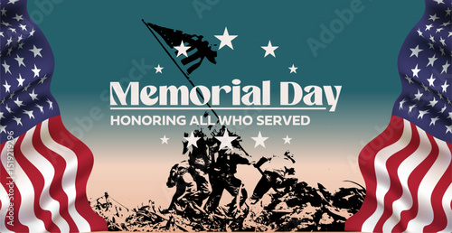 Eye-catching 4th of July banners with stars and stripes themes. Trendy, fresh, and festive.