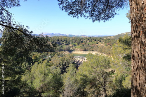 landscape around the Guadalhorce reservoir, Ardales, Andalucia, Spain