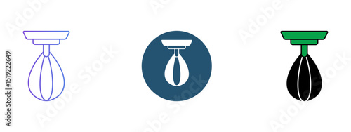  Punching   Icon Set – Line, Solid, and Glyph Background Styles