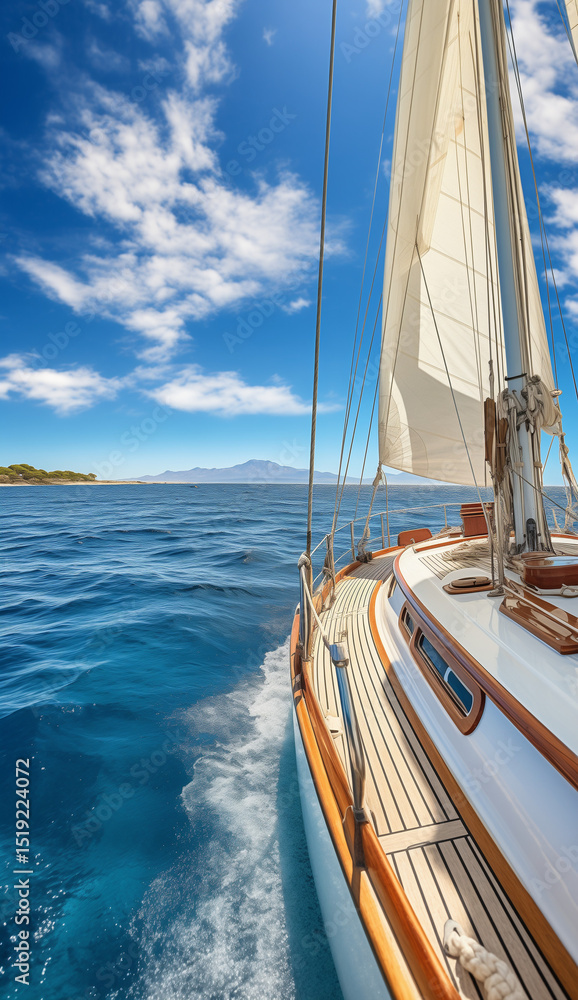 Fototapeta premium sailboat on the sea