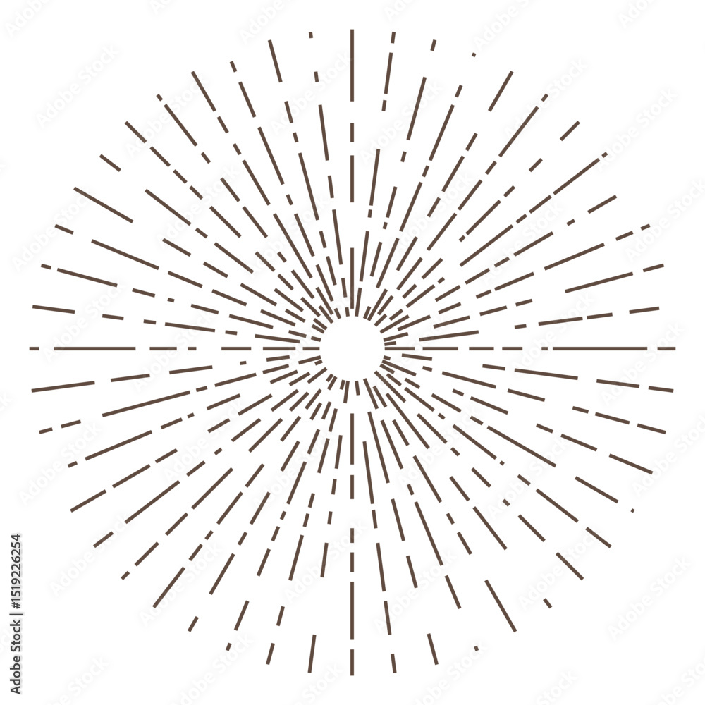 Obraz premium sun with radial ray bono element