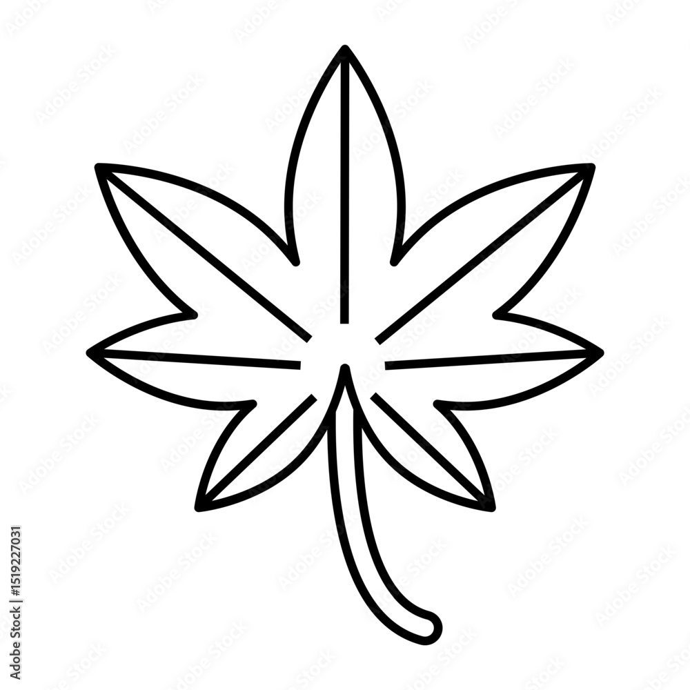 cannabis outline icon cannabis outline icon
