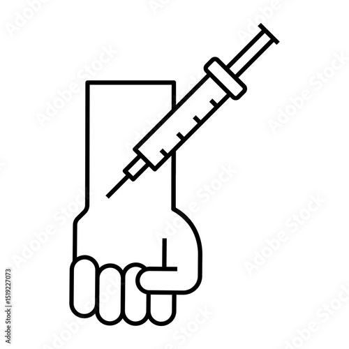 heroin outline icon