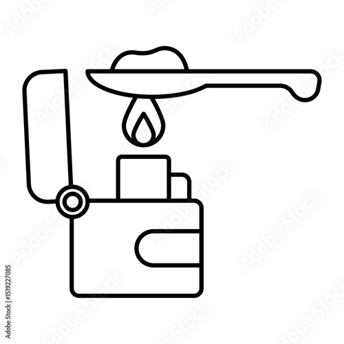 heroin outline icon