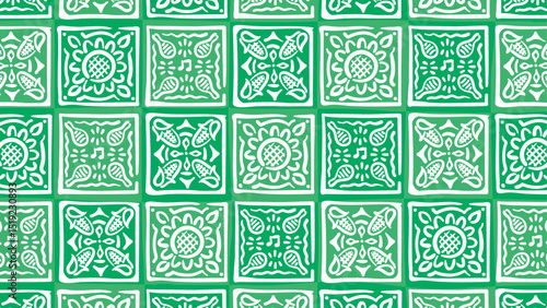 Background and banner decorated with pattern of Festa Junina. Horizontal,wide version. Hand drawn illustration line style.