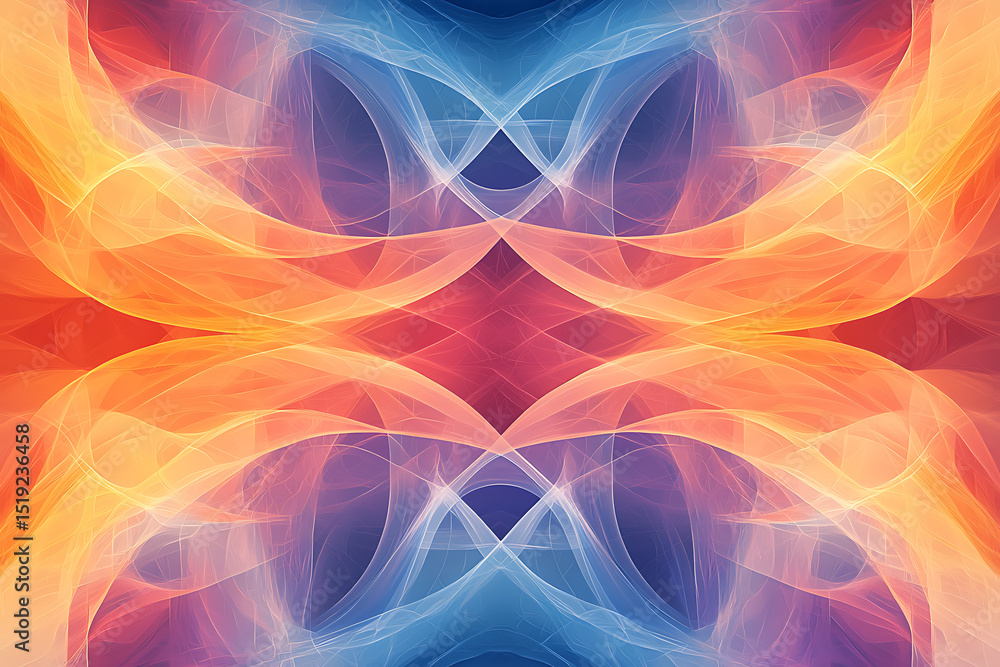 Modern Abstract Intersecting Waves Modern Abstract Intersecting Waves