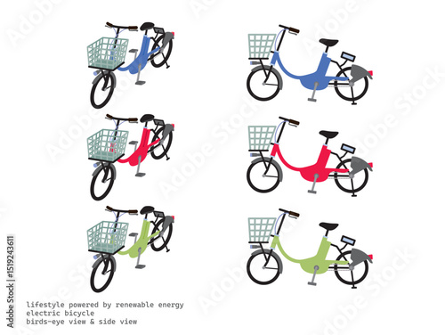 lifestyle powered by renewable energy:  electric bicycle