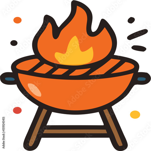 cookout barbecue party icon