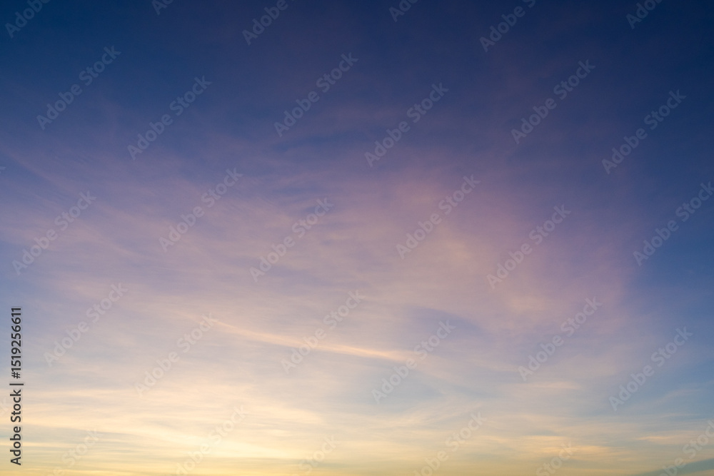 Obraz premium Sunset sky and evening glow