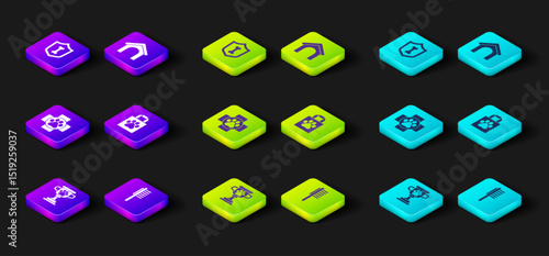 Set Pet award, Pets vial medical, Veterinary clinic, Shopping bag pet, Dog house and Animal health insurance icon. Vector