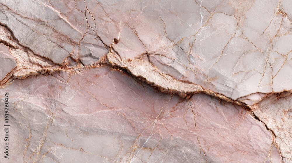 Fototapeta premium Norwegian rose marble with fine cracks and details realistic texture