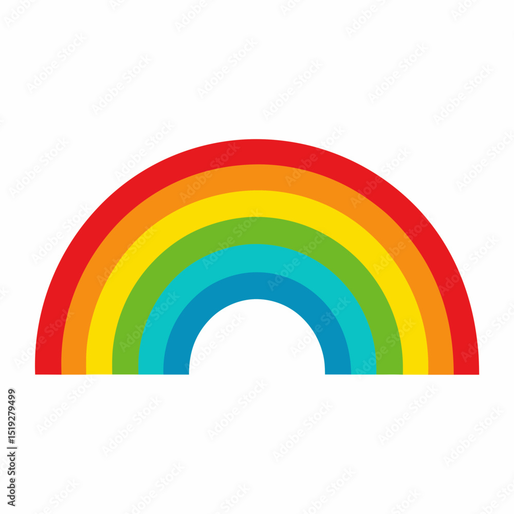 Obraz premium rainbow on a white background