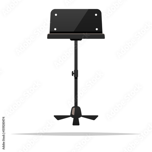 Music stand vector isolated illustration