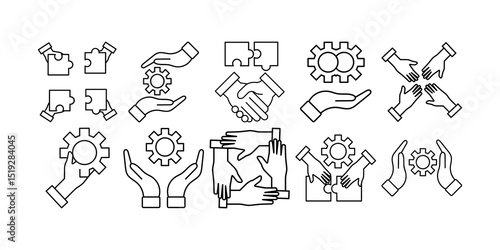 Cooperative Line Icon