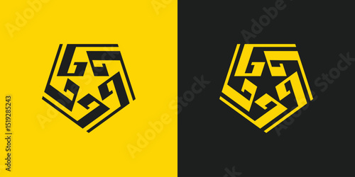 Letter G Star Hexagon Logo Design