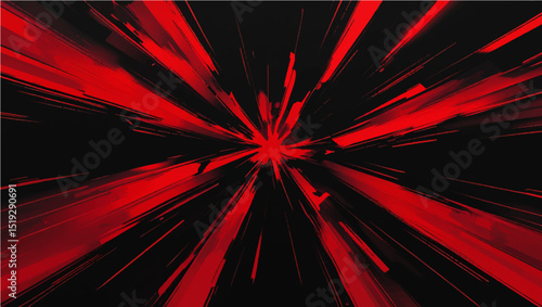 A dynamic red and black abstract background with a fiery explosion pattern and subtle light textures