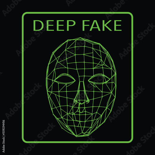 Deepfake Technology Concept – Face Swap and Synthetic Media