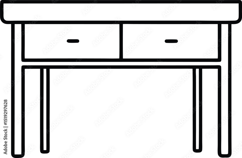 office desk icon line art vector illustration on transparent background office desk icon line art vector illustration on transparent background