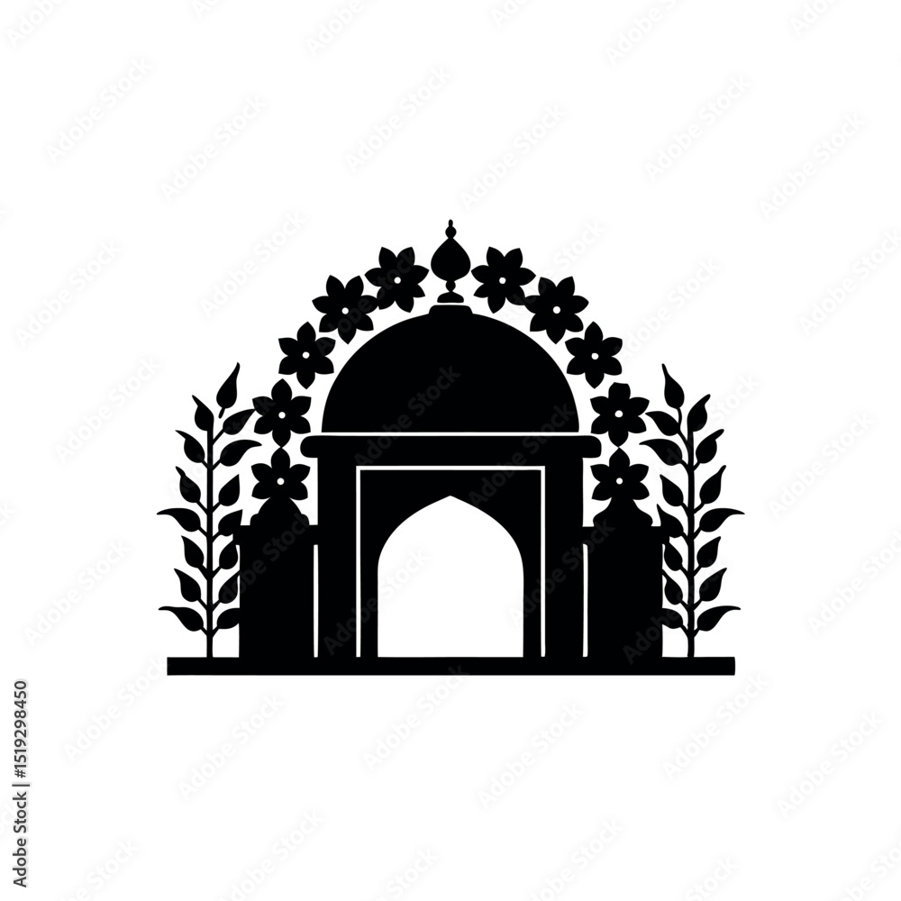 Fototapeta premium vector illustration of a gate