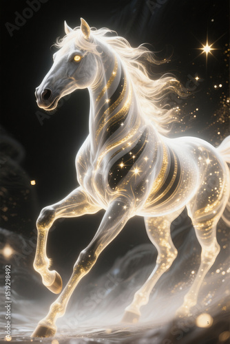 Fantasy Animals With Light and Mist