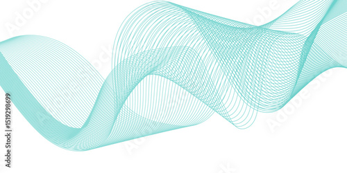 Abstract wave blend stripes lines white background. Vector curve line pattern mesh. Technology lines flow and motion energy blend.	