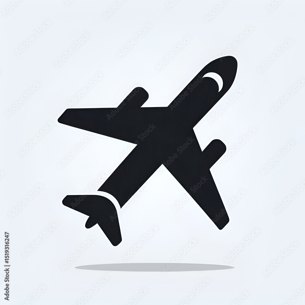Obraz premium airplane icon, air plane sign vector