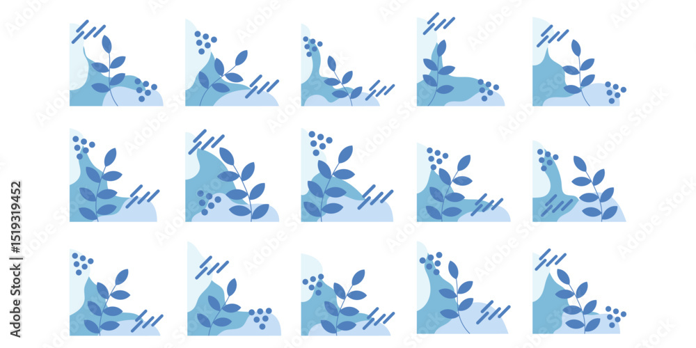 Fototapeta premium Aesthetic Corner Abstract Plant