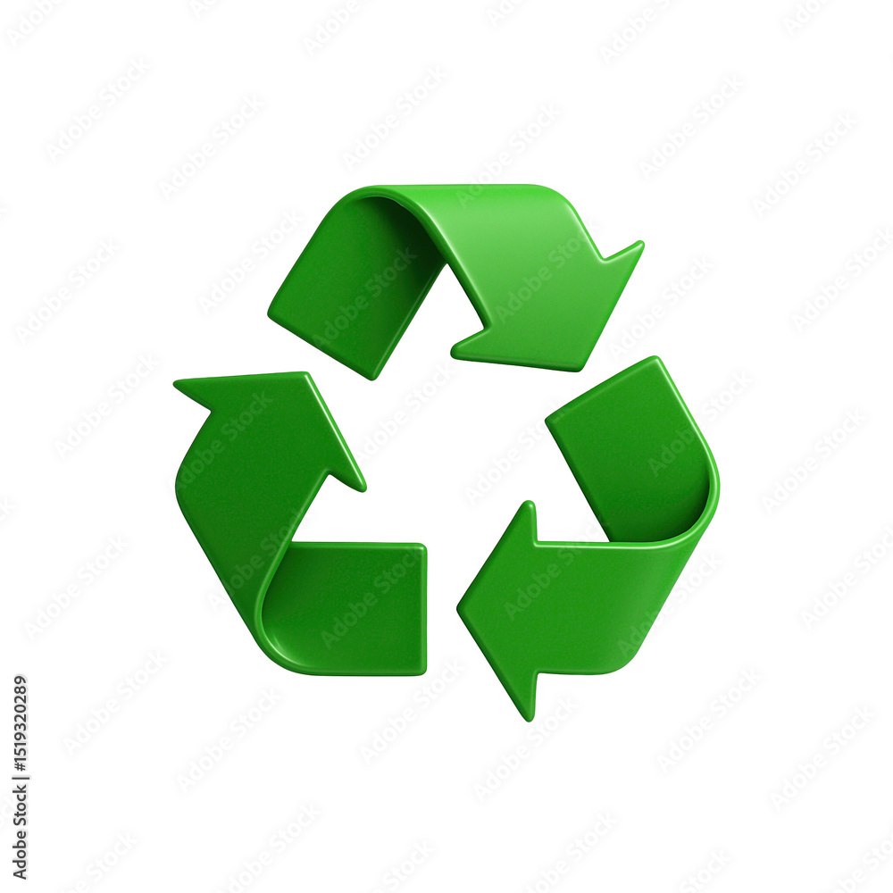 Green Recycling Symbol on Transparent Background 3D Illustration of Recycle Icon with Eco Concept and Environmental Theme Highlighting Sustainability and Ecological Awareness in Modern Design Green Recycling Symbol on Transparent Background 3D Illustration of Recycle Icon with Eco Concept and Environmental Theme Highlighting Sustainability and Ecological Awareness in Modern Design