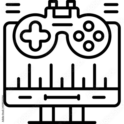 Remote Control Icon Vector Element