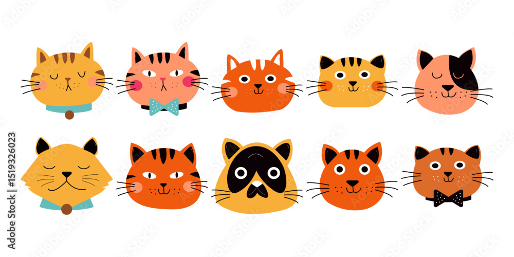 Obraz premium Cat Illustration Collection