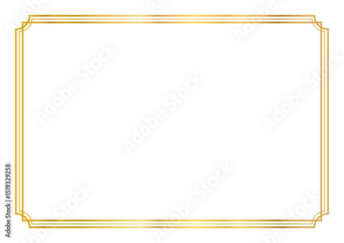 ゴールドのフレーム