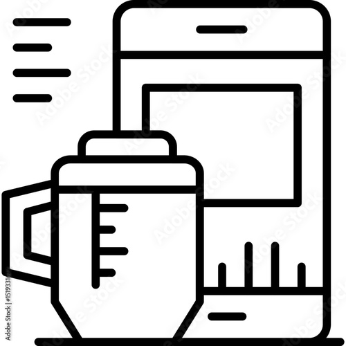 Coffee Grinder Icon Vector Element