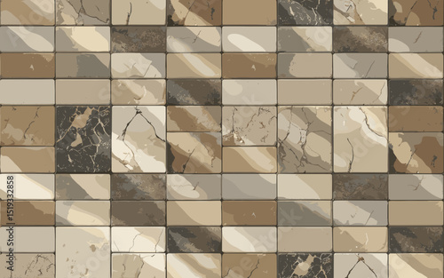 pattern, texture, wall, tile, stone, brick, architecture, mosaic, floor, surface, seamless, wallpaper, square, construction, backdrop, design, textured, block, building, old, structure, brown, cube, b