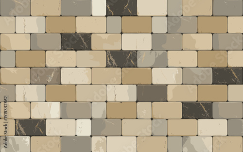 pattern, texture, wall, tile, stone, brick, architecture, mosaic, floor, surface, seamless, wallpaper, square, construction, backdrop, design, textured, block, building, old, structure, brown, cube, b