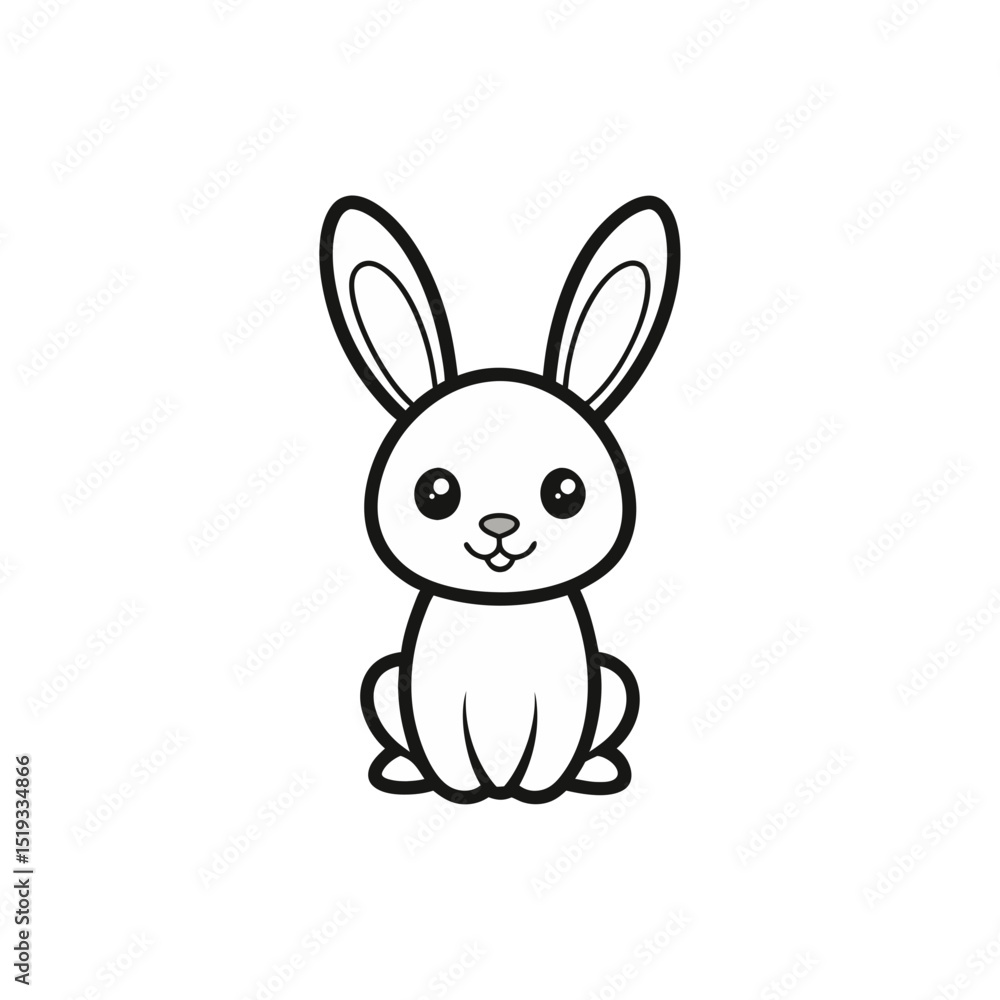 out line vector cute rabbit for kid on white back.svg out line vector cute rabbit for kid on white back.svg