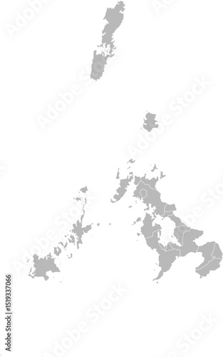 Nagasaki, Japan – administrative vector map with municipality boundaries (Web Mercator projection, PPT-compatible & fully editable)