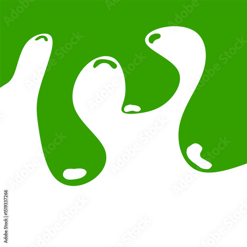 Wavy Liquid Blob Droplet Beverage