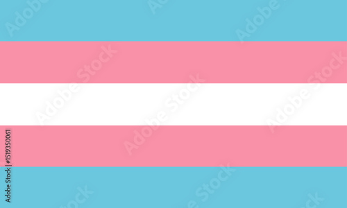 Transgender pride flag. Trans flag. Transgender community flag. Vector illustration