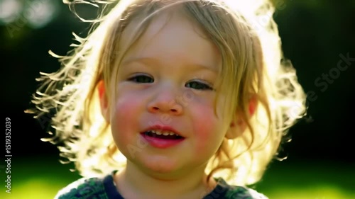 Wallpaper Mural Child portrait outdoors Torontodigital.ca