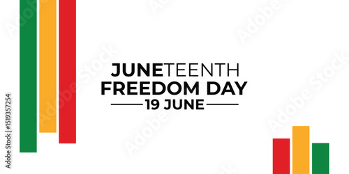 Celebrating Freedom day juneteenth on June 19 social media post