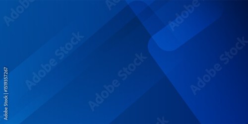 Abstract blue background with glowing geometric lines. Modern blue gradient square shape design. Futuristic technology concept. Suit for brochure, corporate, website, poster, banner.