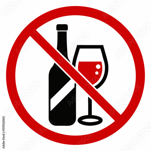 no alcohol sign