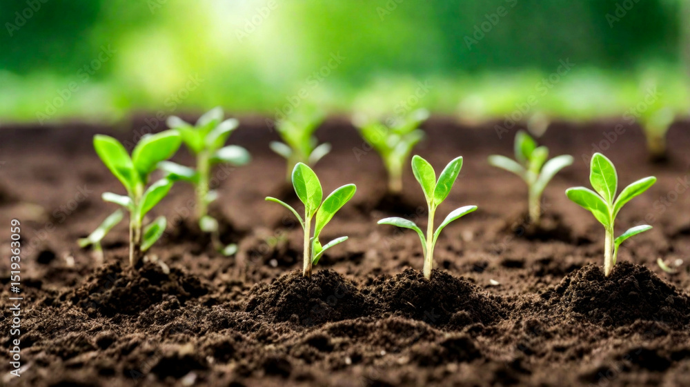 fresh tree seedlings growing on peat soil, close up, the growth of a fertile soil ecosystem with fresh green tree seedlings, keeping the earth growing fresh tree seedlings growing on peat soil, close up, the growth of a fertile soil ecosystem with fresh green tree seedlings, keeping the earth growing