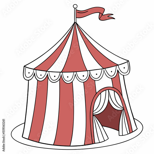 circus tent vector