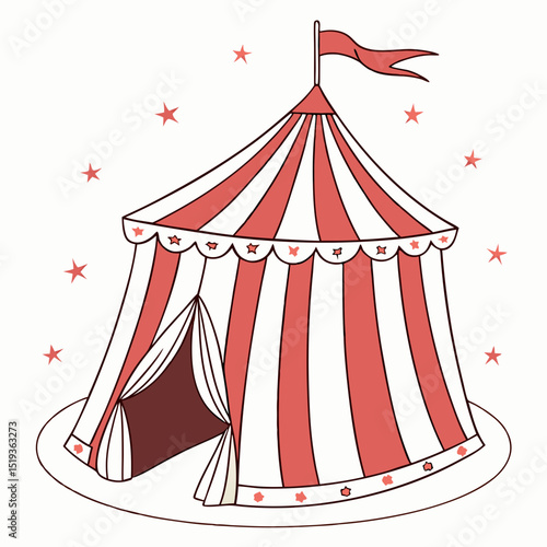 circus tent vector illustration