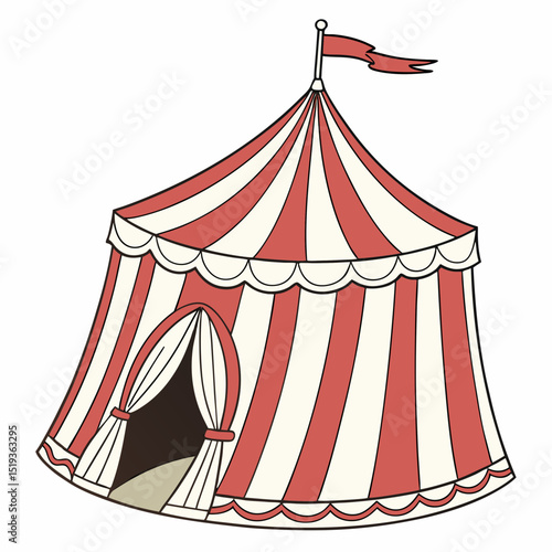 circus tent vector illustration