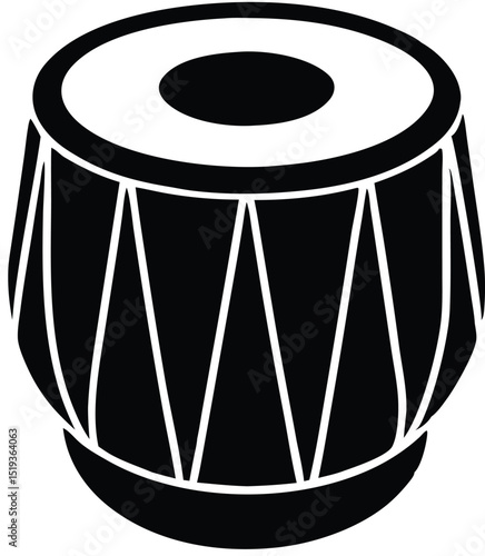  a drum or tabla