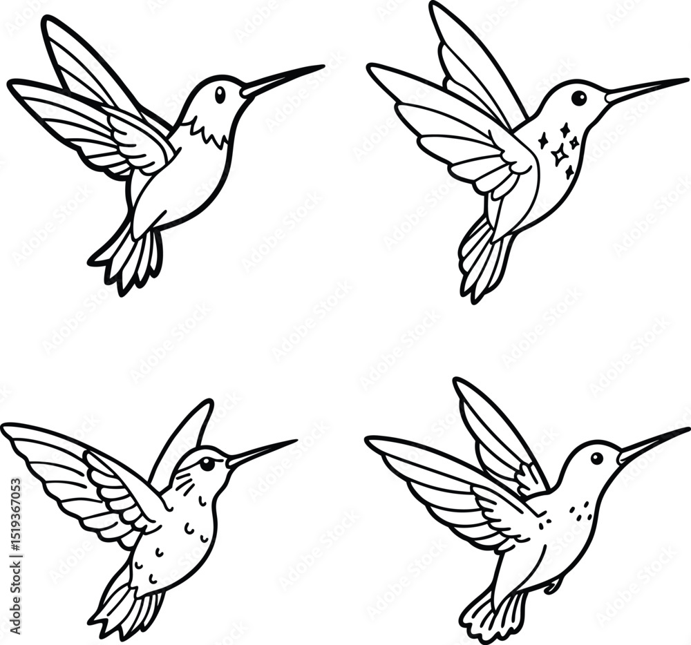 Obraz premium vector illustration of a birds