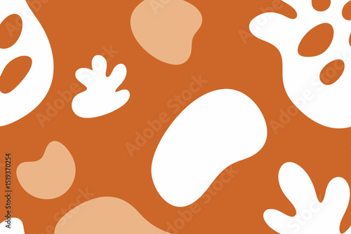 warm clay and white abstract natural forms sea 